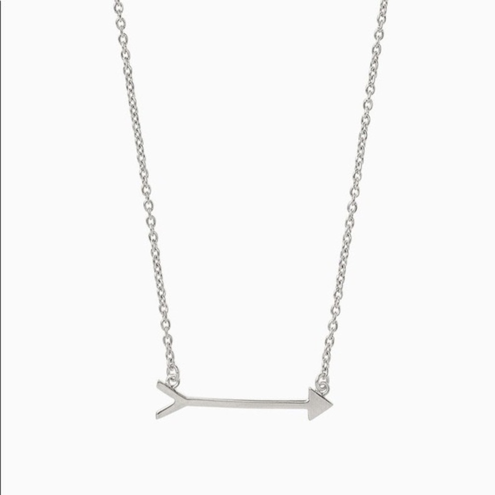 Stella & Dot Silver On the Mark Necklace